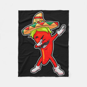 Manta Polar Gift Cute Chili Dabbing Pepper Mexicano Hot Jalape