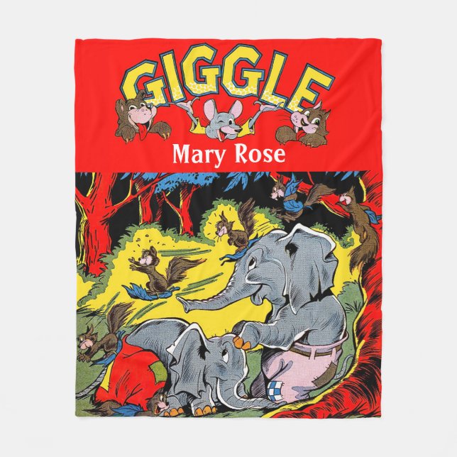 Manta Polar Giggle Animal Elephant Vintage Comics (Anverso)