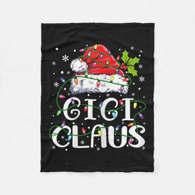 Manta Polar Gigi Claus Navidades Santa Hat Familia Xma (Anverso)