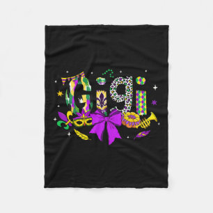 Manta Polar Gigi Coquette Bow Mardi Gras Madre Madre Madre Cun