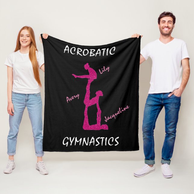 Manta Polar Gimnasia acrobática Cama con hasta 3 nombres! (In situ)