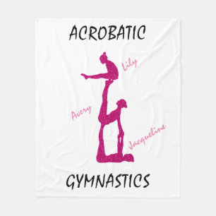 Manta Polar Gimnasia acrobática Cama con hasta 3 nombres!