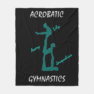 Manta Polar Gimnasia acrobática Cama con hasta 3 nombres!