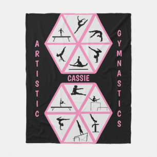 Manta Polar Gimnasia artística Hexagon Fleece Blanket