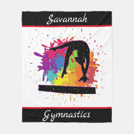 Manta Polar Gimnasia Balanza Beam Paint Splatt