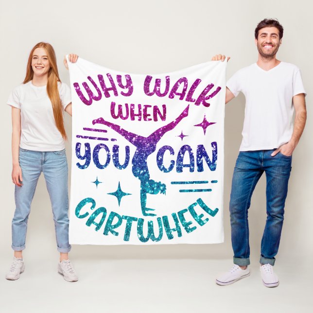 Manta Polar Gimnasia Cartonera Magenta Turquesa Púrpura (In situ)