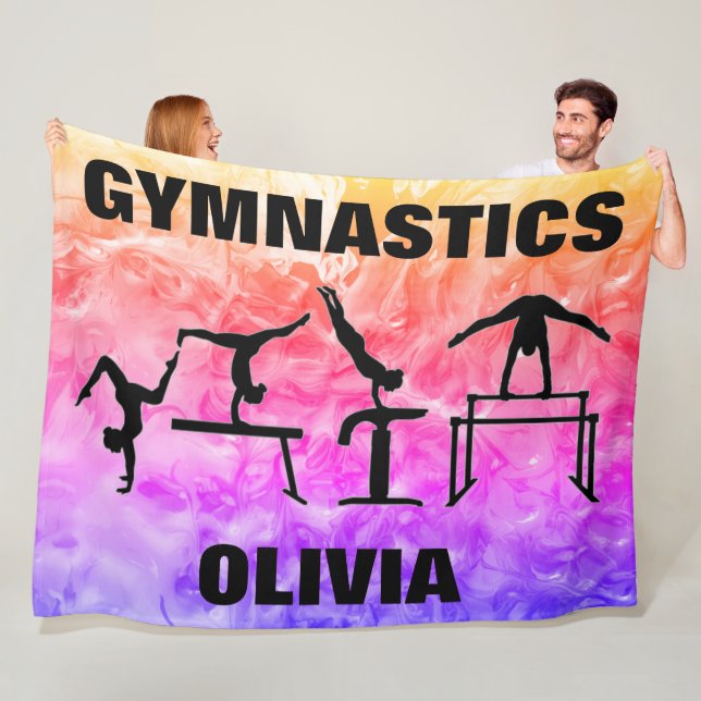 Manta Polar Gimnasia chica Arcoiris Fleece Blanket (In situ)