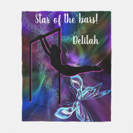 Manta Polar Gimnasia Estrella de mariposa de los bares persona