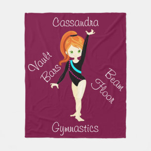 Manta Polar Gimnasia Ginger Hair, Green Eyes, Black Leo
