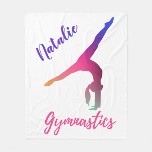 Manta Polar Gimnasia - Kickover Púrpura Rosa Personalizado