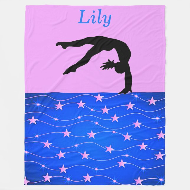 Manta Polar Gimnasia Stars Personalizado Fleece Blanket (Anverso)