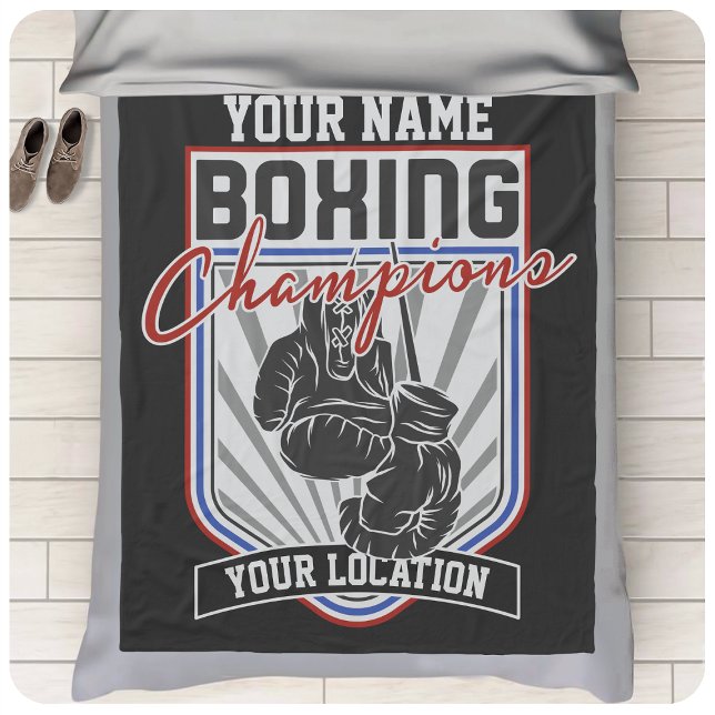 Manta Polar Gimnasio de boxeo y boxeo personalizado (Subido por el creador)