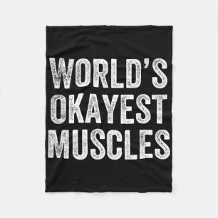 Manta Polar Gimnasio Weightlifter de los músculos más Okayest 