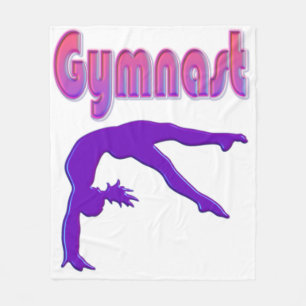 Manta Polar Gimnasta Poder Tumblando Metálico Púrpura