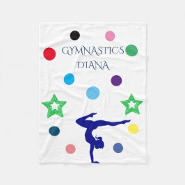 Manta Polar "GIMNASTICS" cobertizo con nombre personalizado.