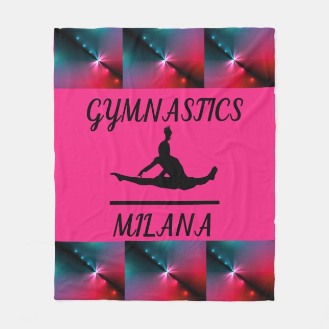 Manta Polar GIMNASTICS FLEECE BLANKET con nombre personalizado (Anverso)