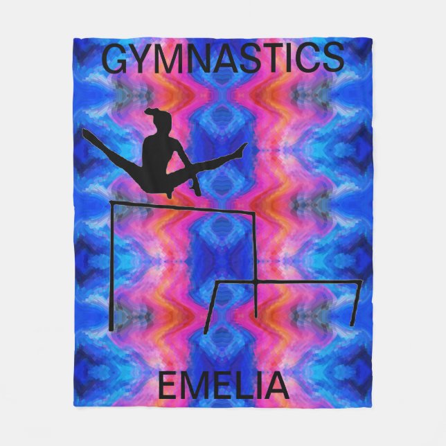 MANTA POLAR GIMNASTICS GIMNASTICS EN UNEVEN BARS FLEECE BLANKE (Anverso)