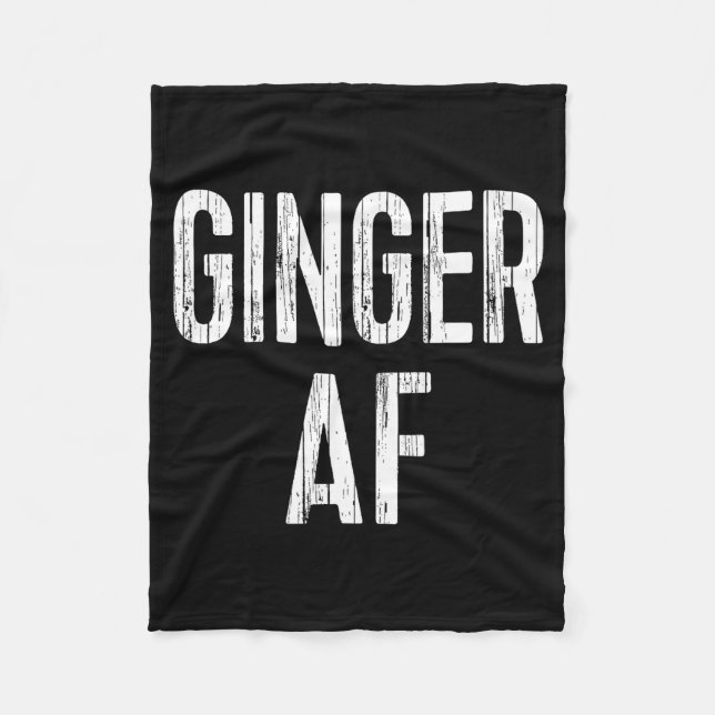 Manta Polar Ginger Af Shirt Irish Men Women St Patricks Day  (Anverso)