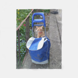 Manta Polar Ginger Cat Fleece Blanket