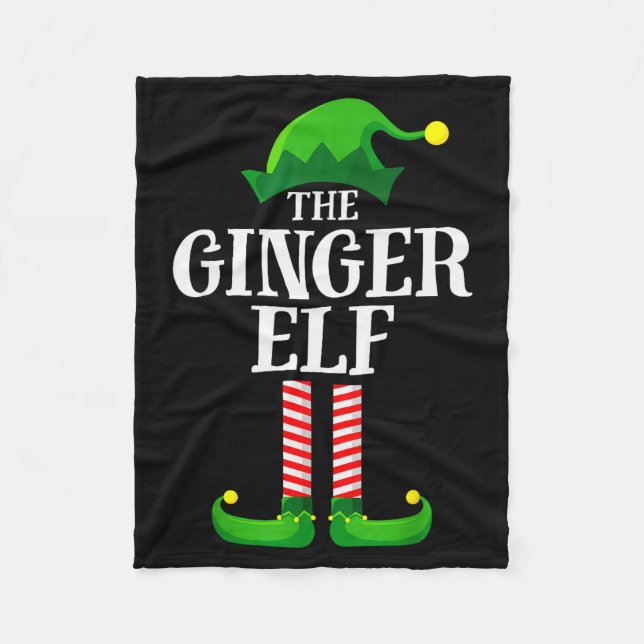 Manta Polar Ginger Elf Matching Family Group Christmas Party P (Anverso)