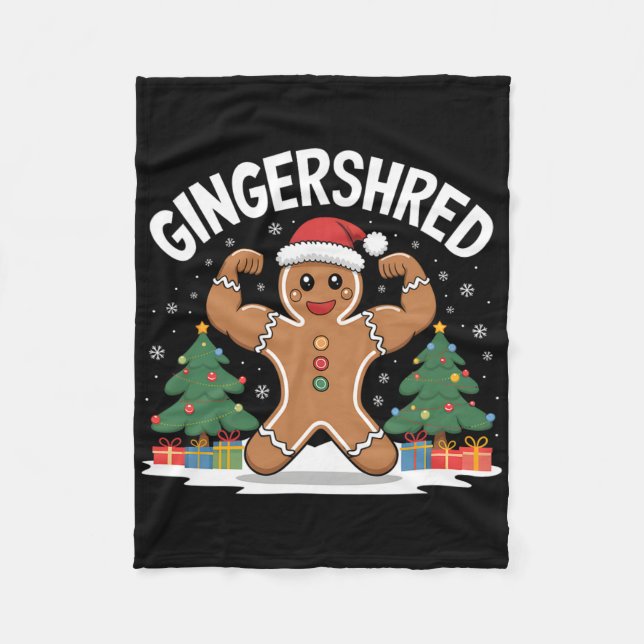 Manta Polar Gingerbread Man Gingershed Funny Gym Workout Chris (Anverso)