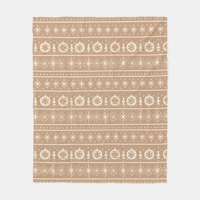 Manta Polar Gingerbread Stripe (Anverso)