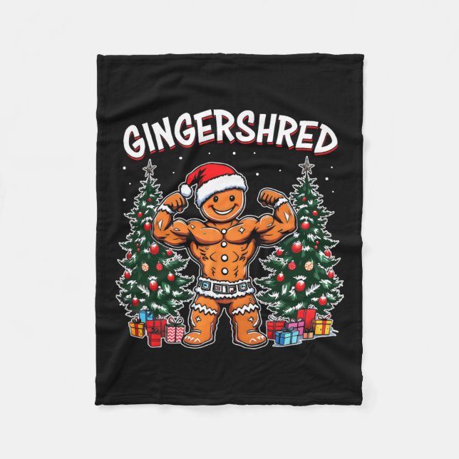 Manta Polar Gingershred Funny Gingerbread Man Gym Bodybuilding (Anverso)