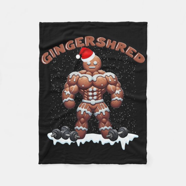Manta Polar Gingershred Funny Gingerbread Man Gym Bodybuilding (Anverso)