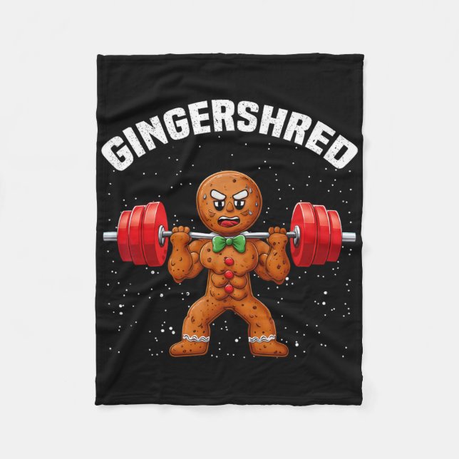 Manta Polar Gingershred Funny Gingerbread Man Gym Bodybuilding (Anverso)