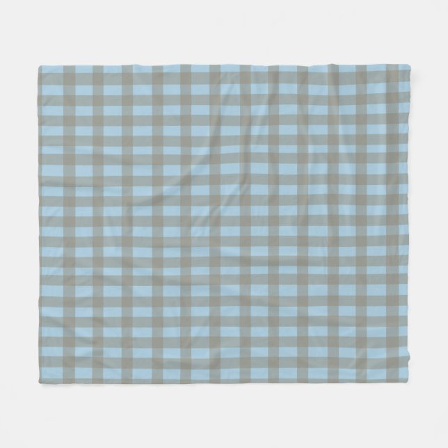 Manta Polar Gingham Blue  (Frente (Horizontal))