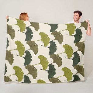 Manta Polar Ginkgo deja los colores de fondo del Personalizabl