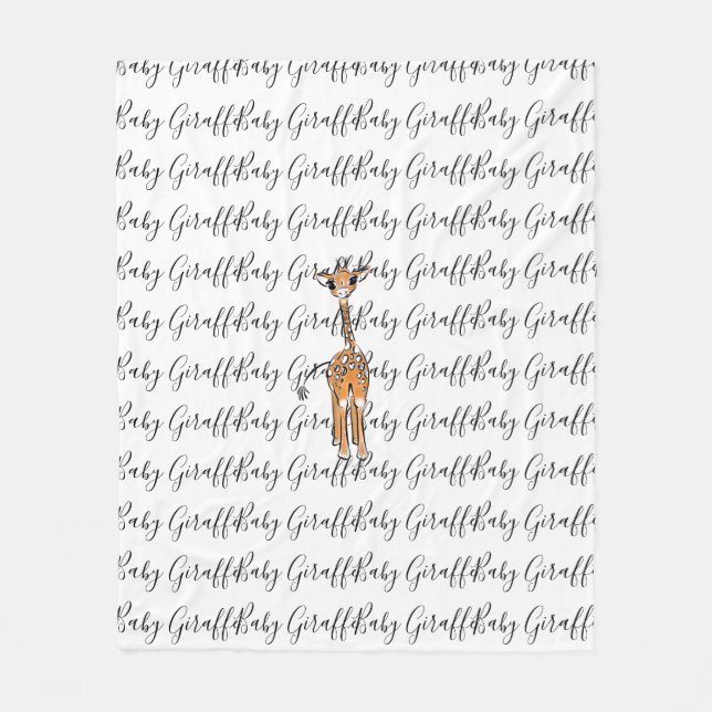 Manta Polar Girafa del bebé (Anverso)
