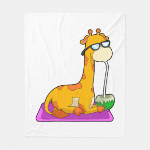 Manta Polar Giraffe con coco