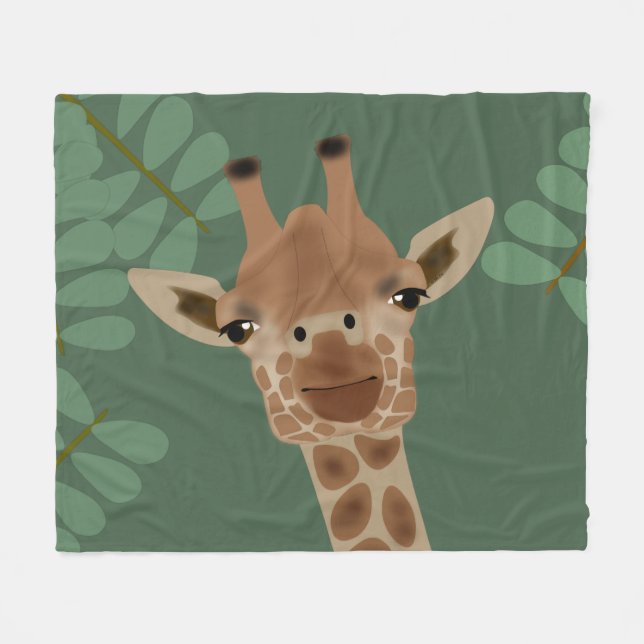 Manta Polar Giraffe Fleece Blanket (Frente (Horizontal))