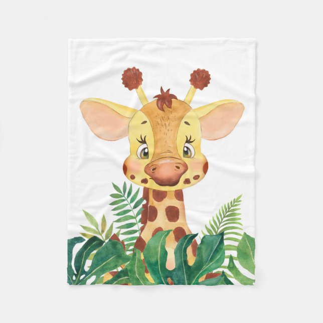 Manta Polar Giraffe Lover Cute Baby Giraffe (Anverso)