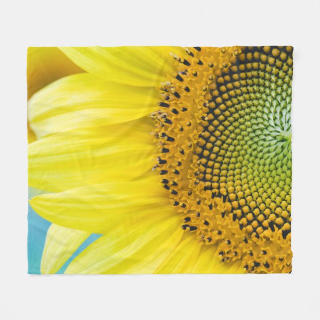 Manta Polar Girasol brillante (Frente (Horizontal))