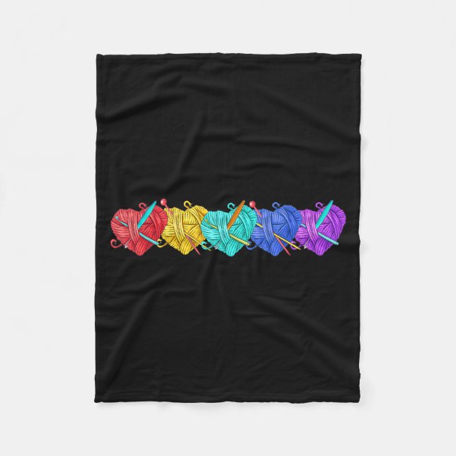 Manta Polar Girl Women's Yarn Crochet Knitting Funny Gift  (Anverso)