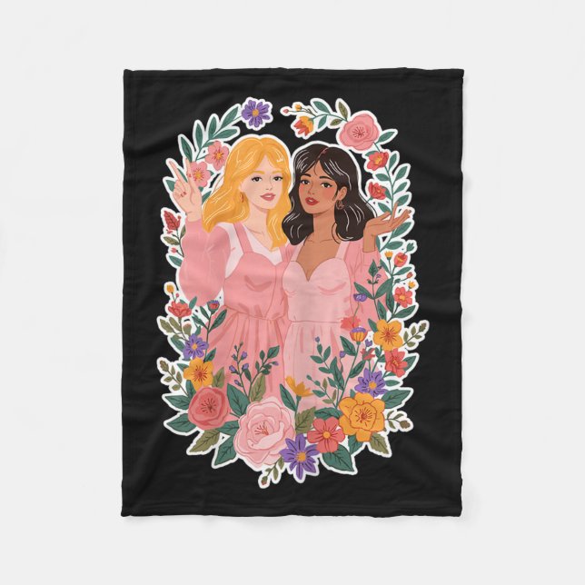 Manta Polar Girls Friendship Bloom Ies Sisterhood Together Lau (Anverso)