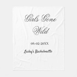 Manta Polar Girls Gone wild Bachelorette party name date bride
