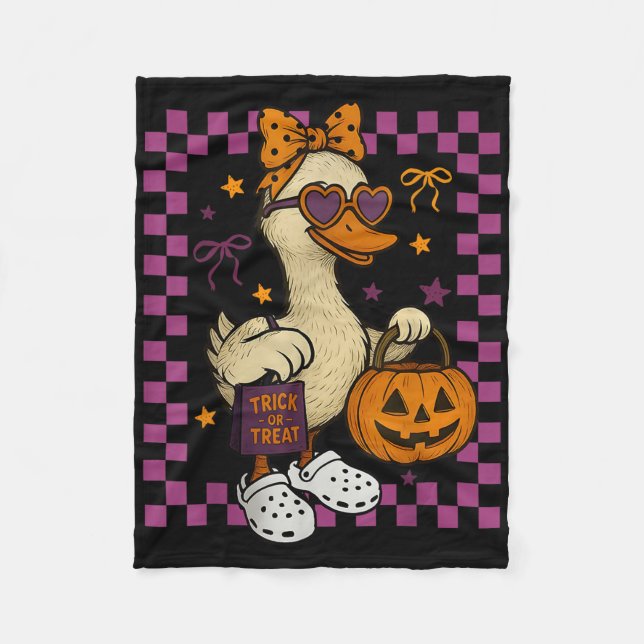 Manta Polar Girls Goose Halloween Spooky Goosey Silly Goose Pu (Anverso)
