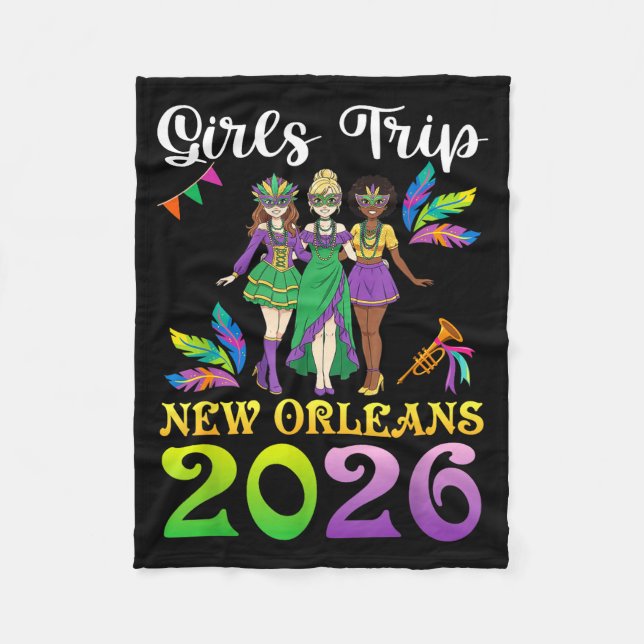 Manta Polar Girls Trip New Orleans 2026 Mardi Gras Day Squad T (Anverso)