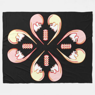 Manta Polar Girly BFF Karaoke Love Heart