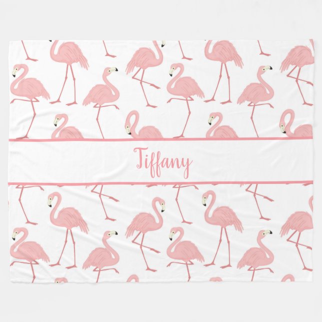 Manta Polar Girly Flamingos (Frente (Horizontal))