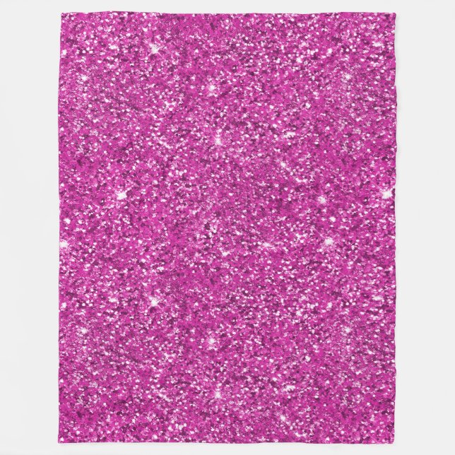 Manta Polar Girly Pink Glitzy Purpurina (Anverso)