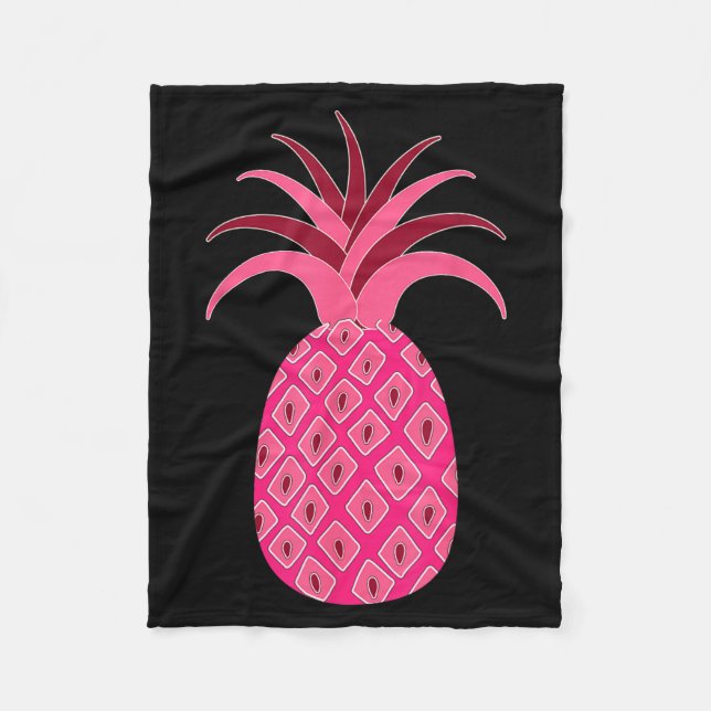 Manta Polar Girly Pink Pineapple (Anverso)