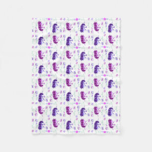 Manta Polar Girly Unicorns Fleece Blanket