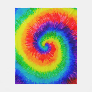 Manta Polar Giro de tinte arcoiris
