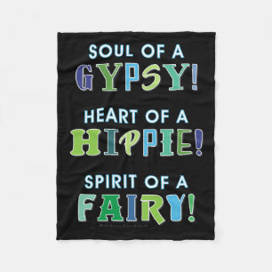 MANTA POLAR GITANA, HIPPIE, HADA