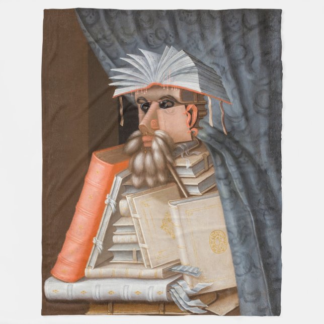 Manta Polar Giuseppe Arcimboldo - La bibliotecaria (Anverso)
