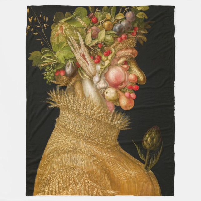 Manta Polar Giuseppe Arcimboldo - Verano (Anverso)